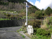 写真：Measurement of groundwater in a landslide block