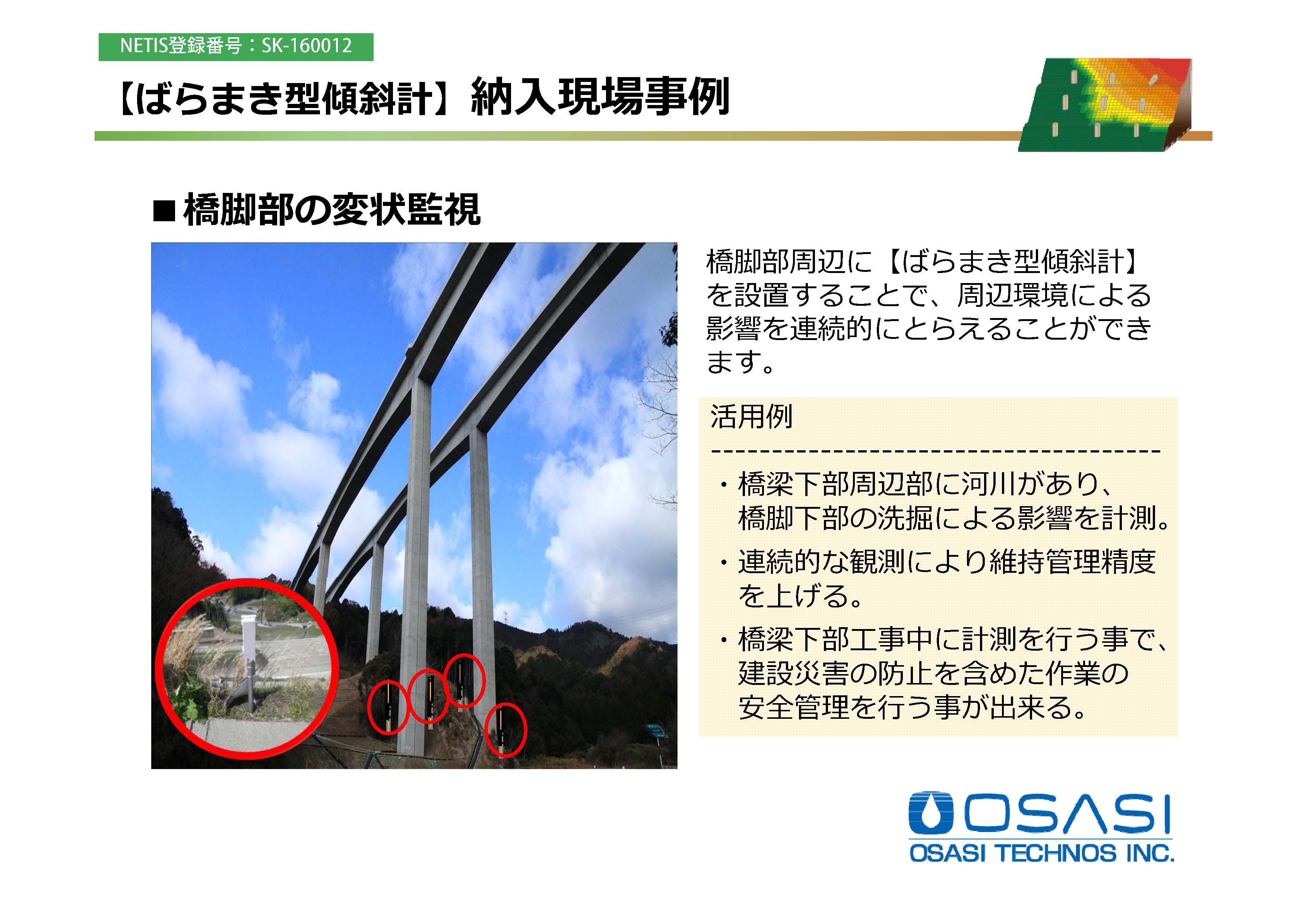 橋脚部の監視事例